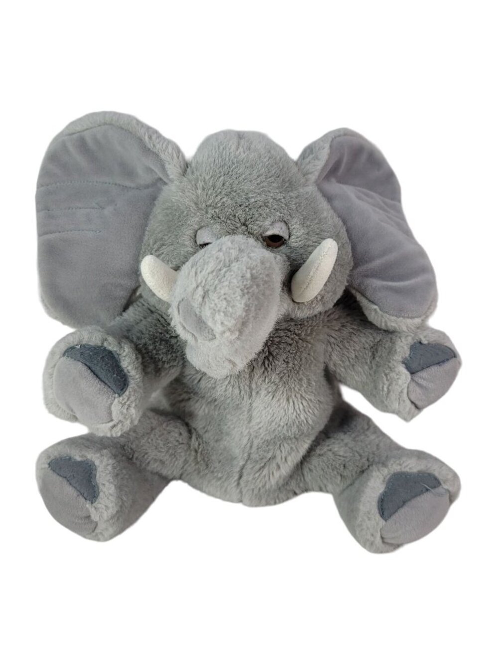 Aurora A&A Elephant Hand Puppet Plush Gray Floppy Ears Safari Full Body Vintage